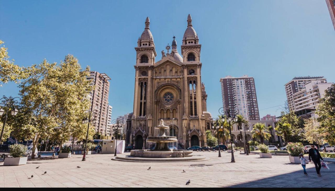 Apartamento En Santiago Centro Cerca De Movistar Arena, Caupolican 외부 사진
