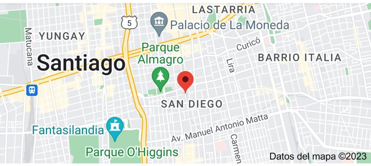 Apartamento En Santiago Centro Cerca De Movistar Arena, Caupolican 외부 사진