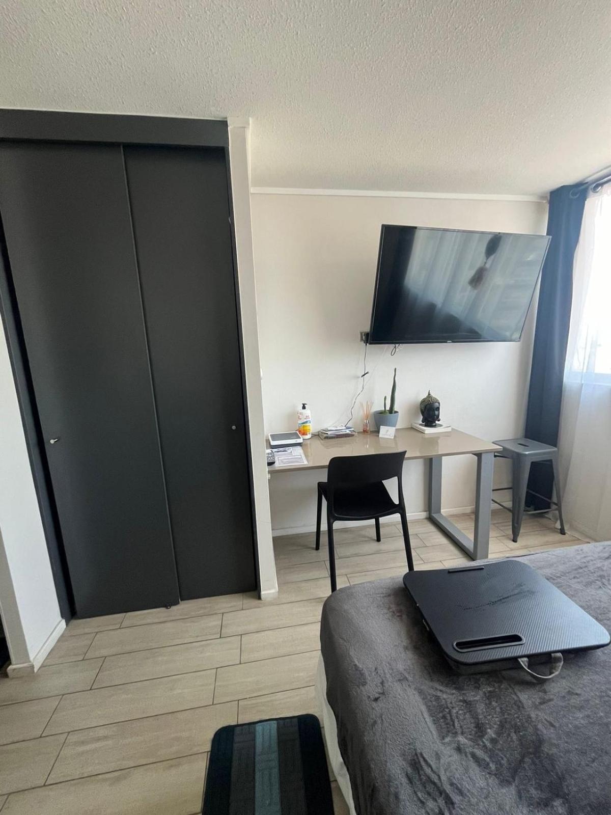 Apartamento En Santiago Centro Cerca De Movistar Arena, Caupolican 외부 사진